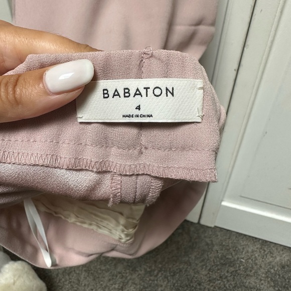 Babaton Conan pant fawn pink size 4 - Picture 4 of 6